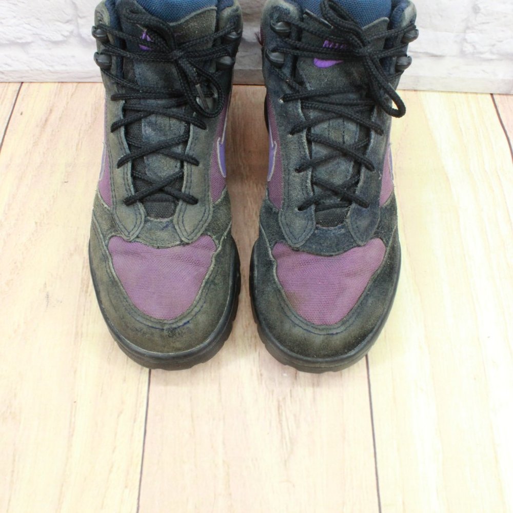 Vintage Nike ACG Caldera Purple Nylon Lace Up Hiking Sneaker Shoes Size 7.5 - Picture 5 of 9
